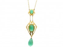 Murrle Bennett 15ct Gold & Jade Necklace