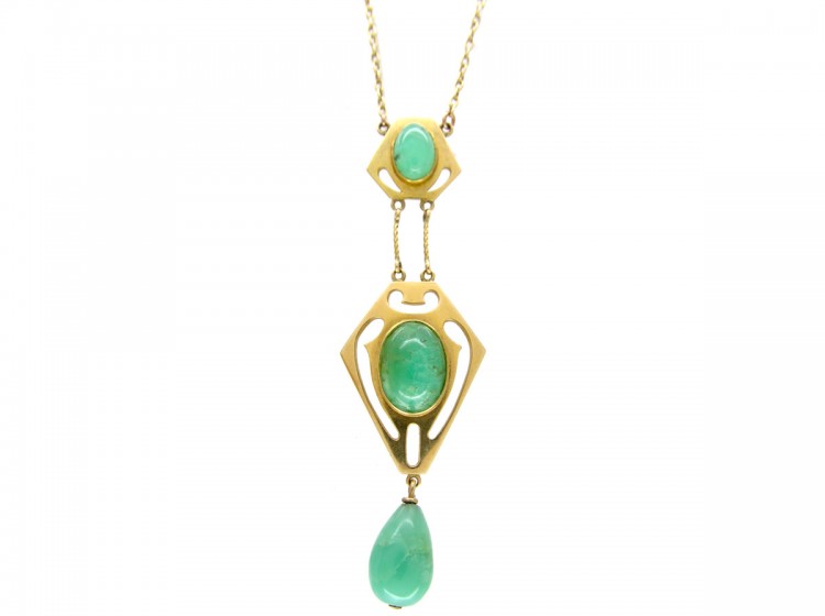 Murrle Bennett 15ct Gold & Jade Necklace