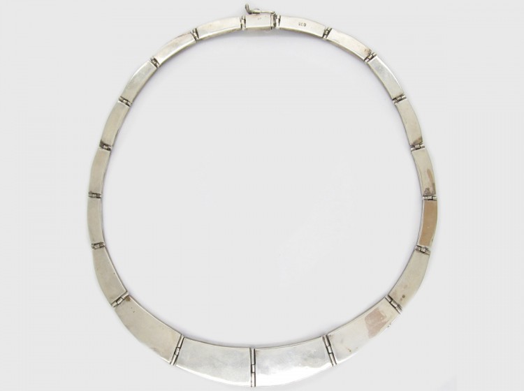 Lapis & Malachite Silver Mexican Necklace