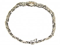 Silver, Marcasite & Pearl Bracelet