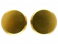 15ct Gold Disc Earrings