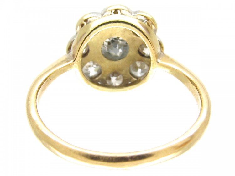 Edwardian Daisy Diamond Cluster Ring