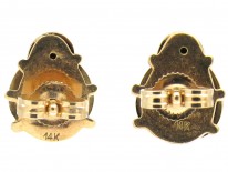 Enamel 14ct Gold Ladybird Earrings