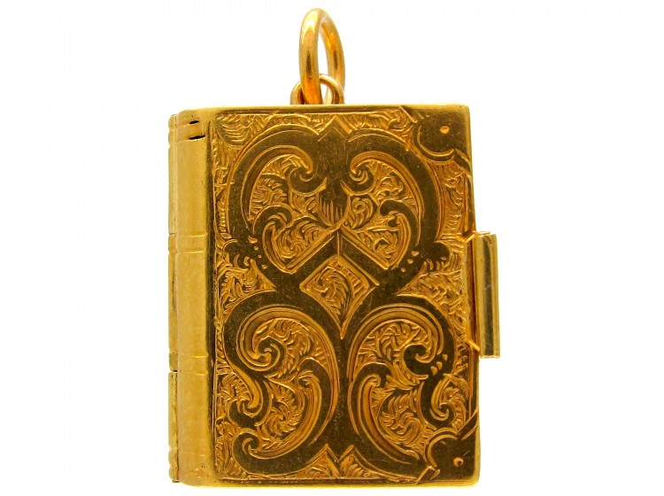 Victorian 18ct Gold Book Locket
