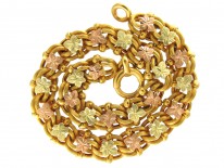 Fin de Siècle Three Colour Gold Bracelet