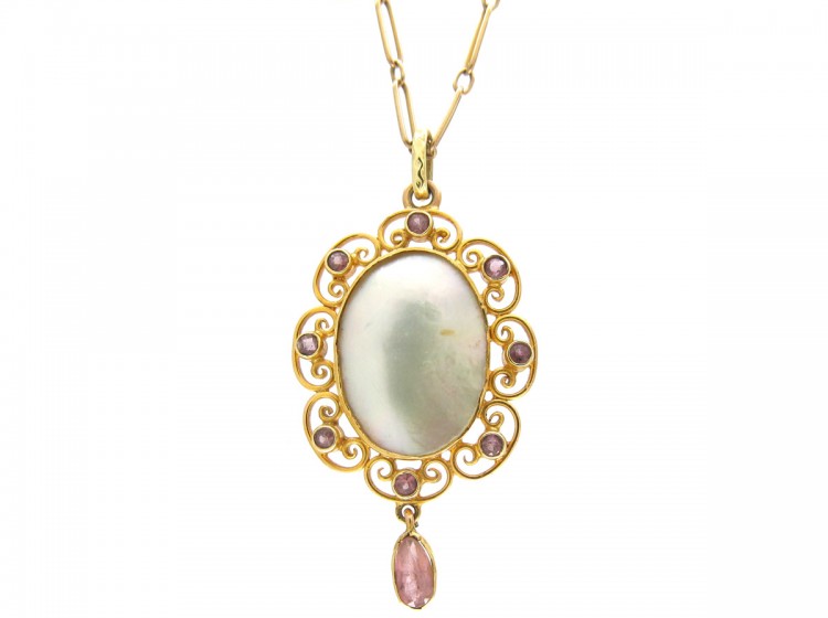 15ct Gold Pendant on Chain by Murrle Bennett