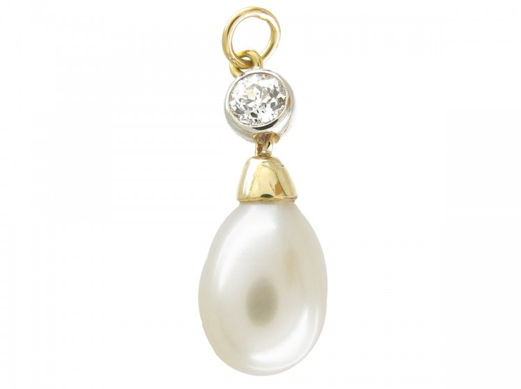 Pearl & Diamond Renaissance Style Pendant