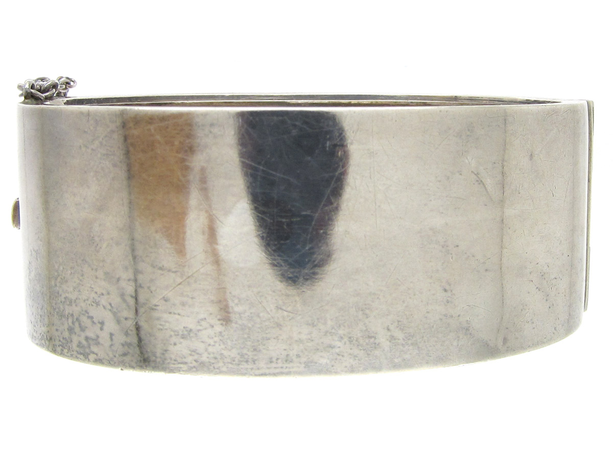 Victorian Silver Bangle 681d The Antique Jewellery Company