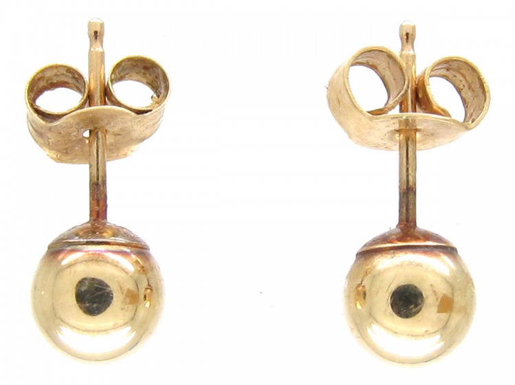 Pair of 9ct Gold Ball Earrings
