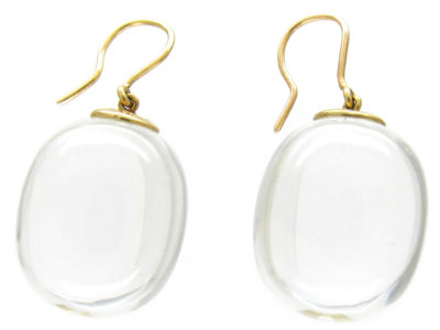 Rock Crystal Earrings by Baccarat