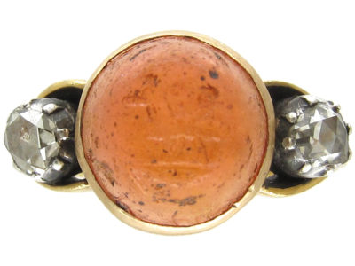 Roman Glass Intaglio Ring