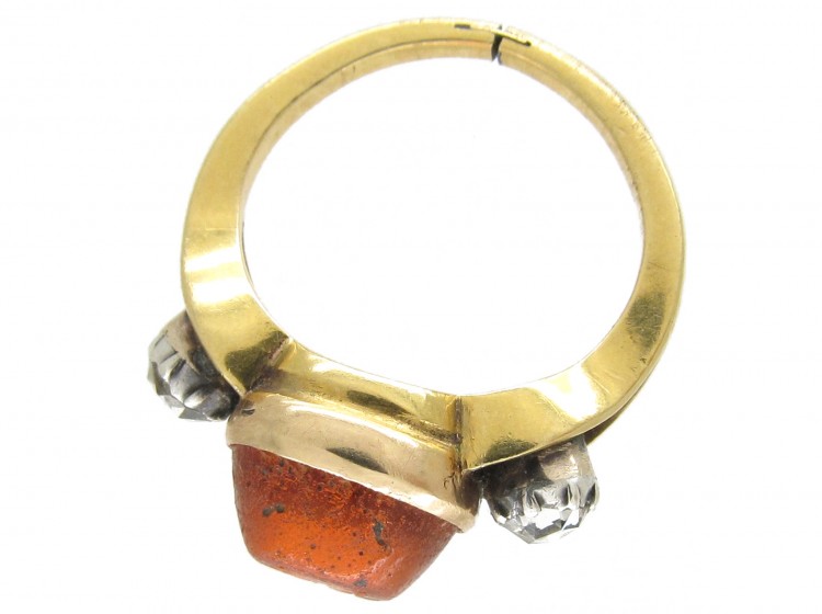 Roman Glass Intaglio Ring