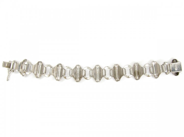 Theodor Fahrner Silver & Marcasite Switchback Bracelet