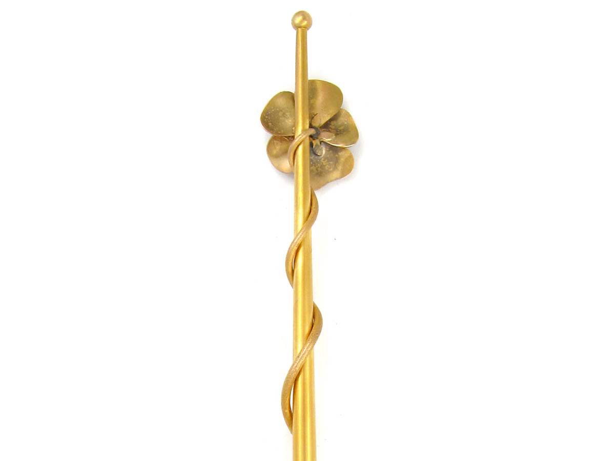 14ct Gold Belle Epoque Pansy Flower Ink Nib Pen (801E) | The Antique ...