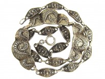Theodor Fahrner Silver Gilt & Marcasite Necklace