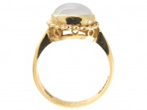 Cabochon Moonstone & Gold Ring