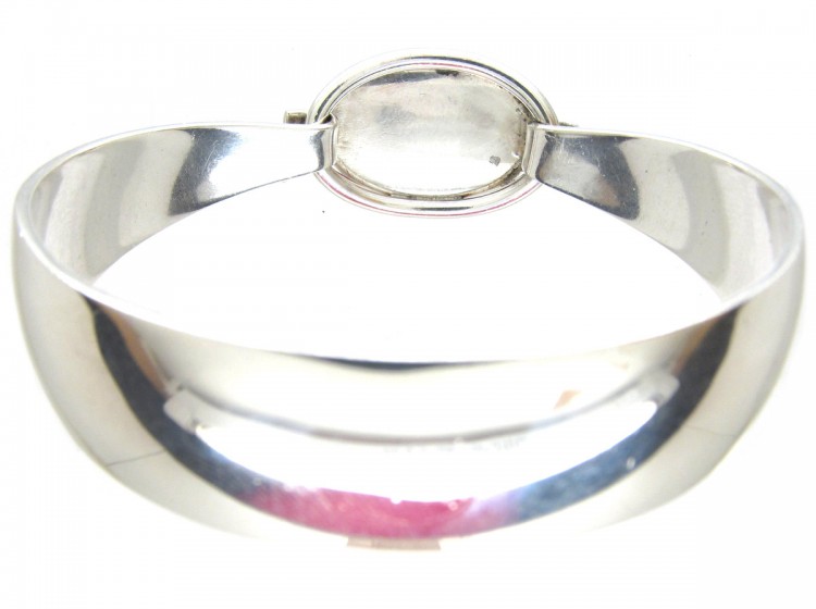 Silver & Amber Bangle by Niels Erik From