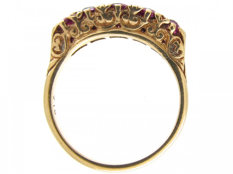 Edwardian Ruby Five Stone Ring