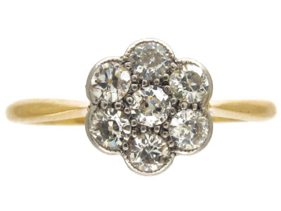 Edwardian Diamond Cluster Ring