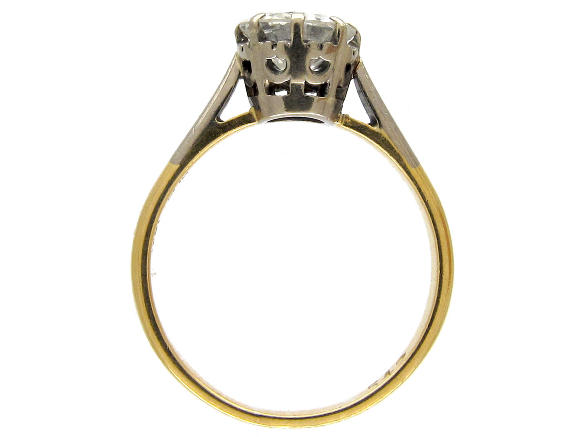 1ct Diamond Solitaire Ring 951e The Antique Jewellery Company