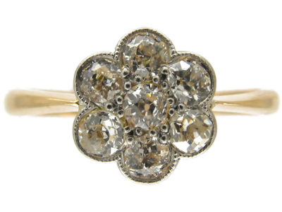 Edwardian Diamond Cluster Ring