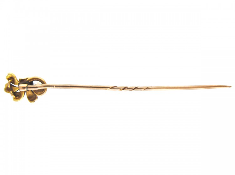 Jubilee Enamel 15ct Gold Stick Pin