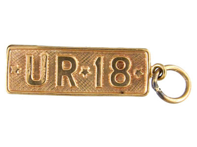 9ct 18 Years Old Charm