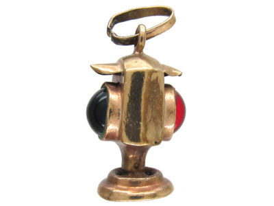 9ct Gold Stop & Go Traffic Light Charm