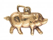 9ct Gold Pig Charm