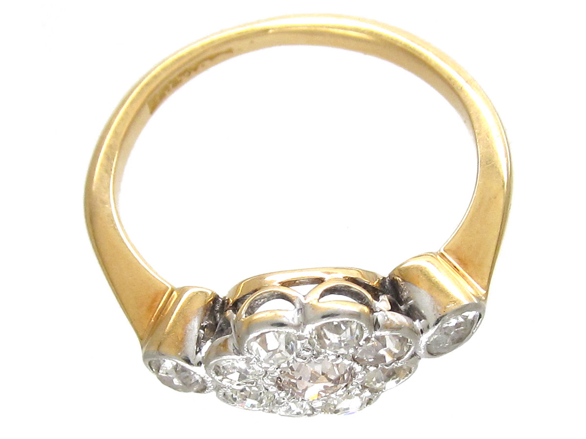 Edwardian Diamond Cluster Ring (233F) | The Antique Jewellery Company