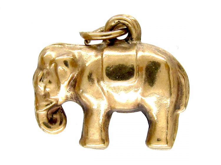 9ct Gold Elephant Charm