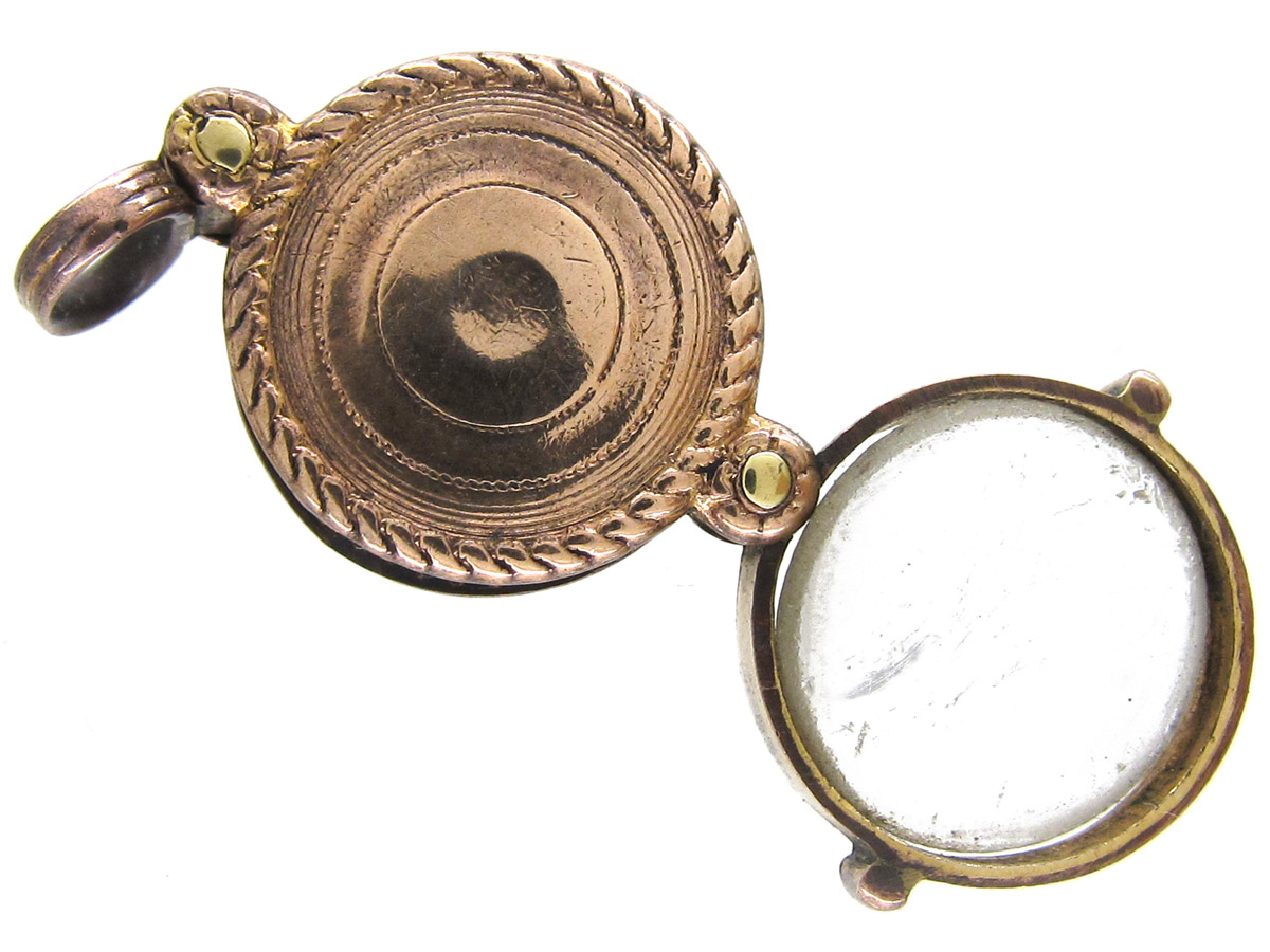 Small Gold Cased Quizzing Glass (255F) The Antique Jewellery