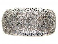 Pierced Silver Victorian Bangle