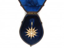 Victorian Natural Split Pearl Star Pendant