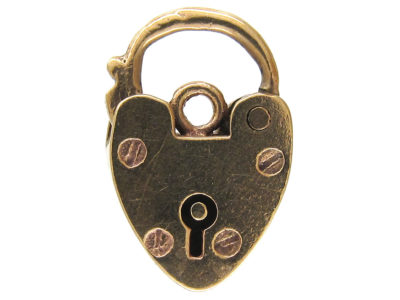 Opening Padlock Heart Charm
