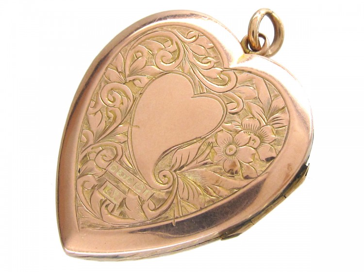 Large 9ct Gold Heart Locket