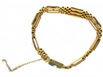 Suffragette 18ct Gold & Enamel Bracelet