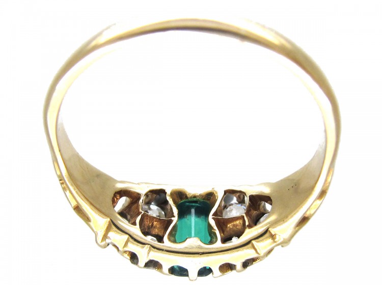 Victorian Emerald & Diamond Ring