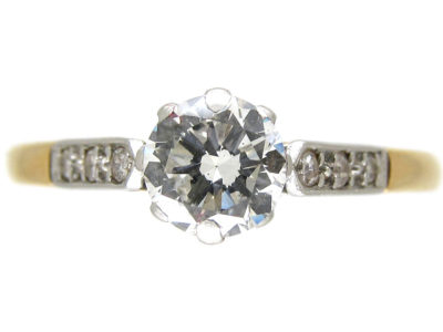 Art Deco Diamond Solitaire Ring