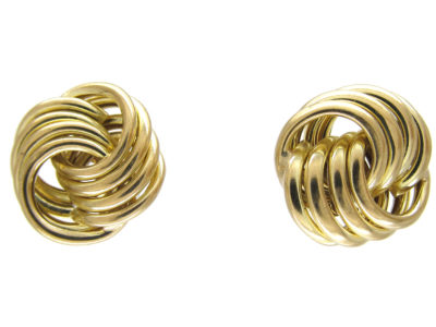 9ct Gold Knot Earrings