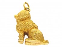 15ct Gold Poodle Charm 