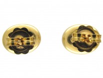 Ceylon Sapphire 18ct Gold & Platinum Earrings