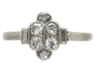 Diamond Art Deco Ring