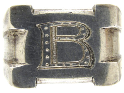 Silver B Ring