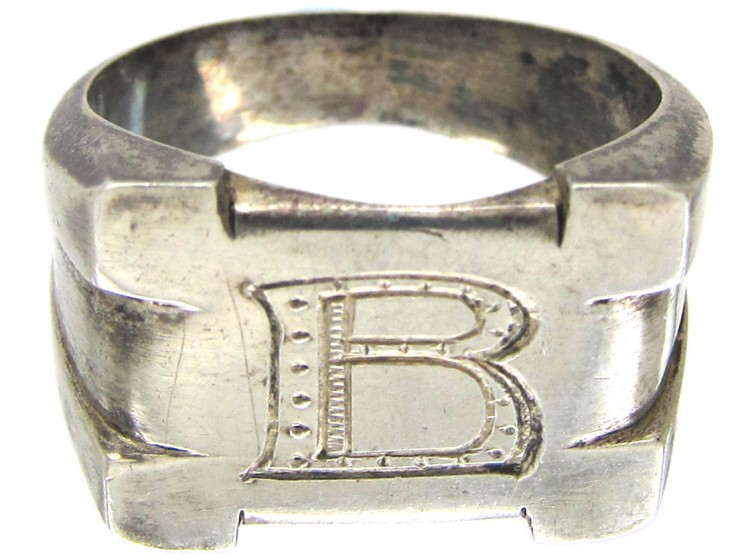 Silver B Ring