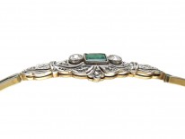 Emerald & Diamond Art Deco Bracelet