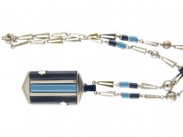 Art Deco Chrome & Bakelite Necklace