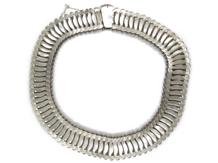 Silver Armadillo Style Necklace
