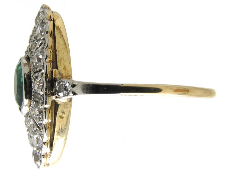 Art Deco Emerald & Diamond Ring