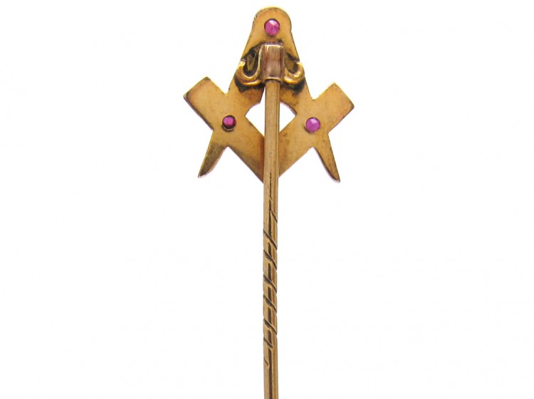 Masonic 9ct Gold Stick Pin